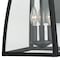 Vaxcel Granville 3 Light Bronze Geometric Outdoor Wall Lantern Clear Glass T0208 - alternate 3